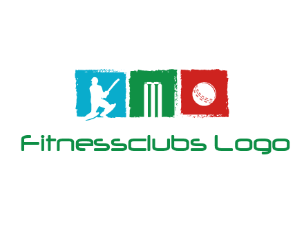 batsman wicket ball sports logo