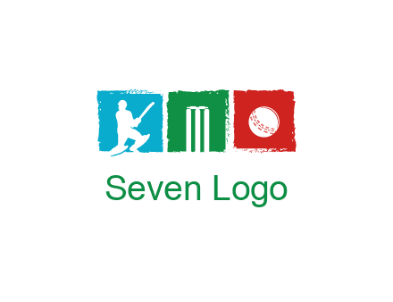 batsman wicket ball sports logo