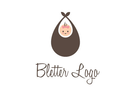 baby bib childcare logo