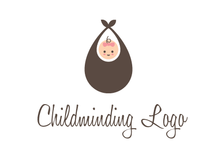 baby bib childcare logo