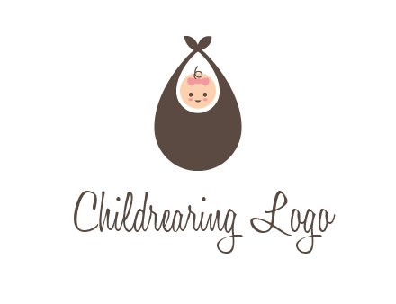 baby bib childcare logo
