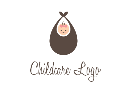 baby bib childcare logo