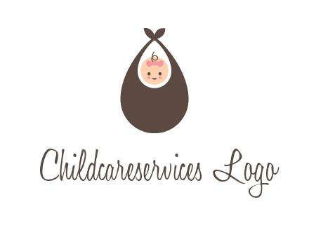 baby bib childcare logo