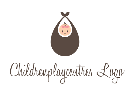 baby bib childcare logo