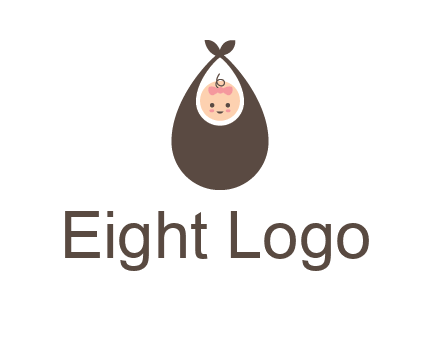 baby bib childcare logo