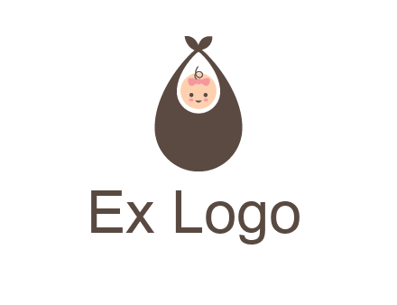 baby bib childcare logo