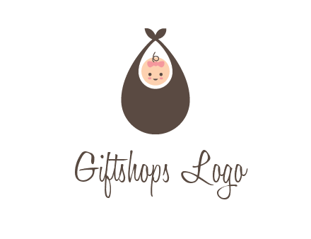 baby bib childcare logo