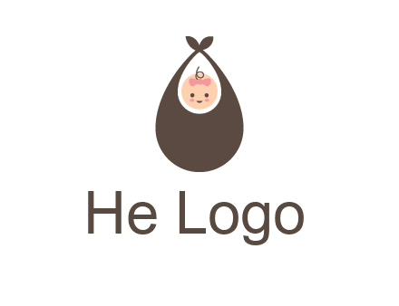 baby bib childcare logo