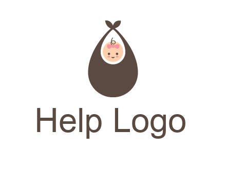 baby bib childcare logo