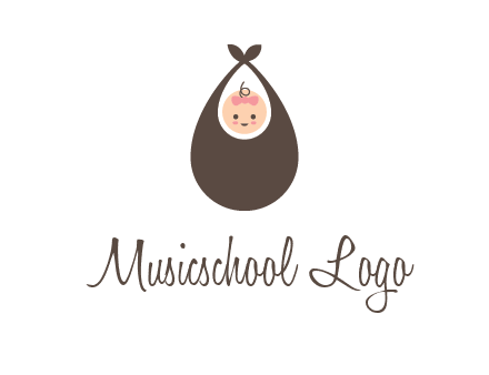baby bib childcare logo
