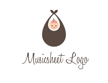 baby bib childcare logo