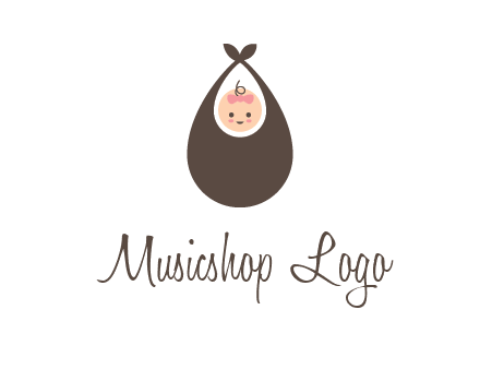 baby bib childcare logo