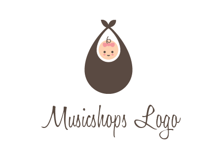 baby bib childcare logo