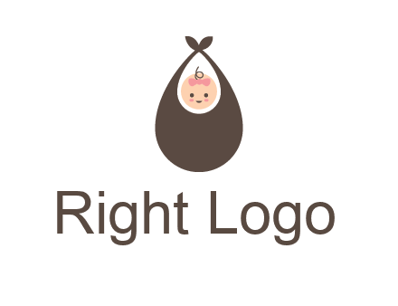 baby bib childcare logo