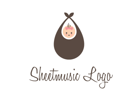 baby bib childcare logo