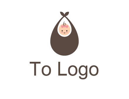 baby bib childcare logo