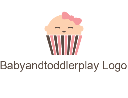 baby in basket child care logo
