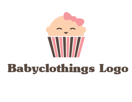 baby in basket child care logo