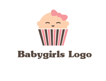 baby in basket child care logo