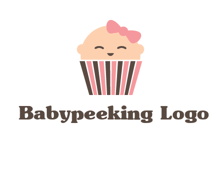 baby in basket child care logo