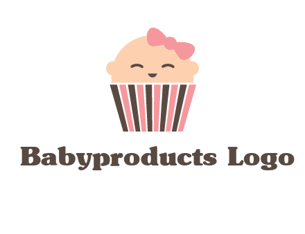 baby in basket child care logo