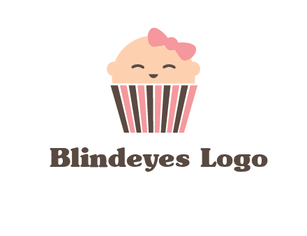 baby in basket child care logo