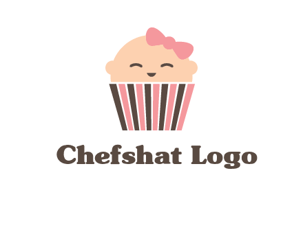 baby in basket child care logo