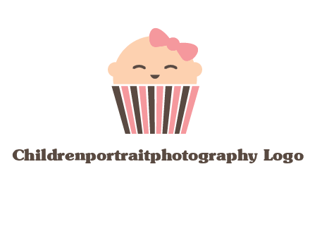 baby in basket child care logo