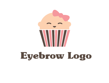baby in basket child care logo