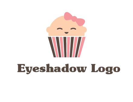 baby in basket child care logo