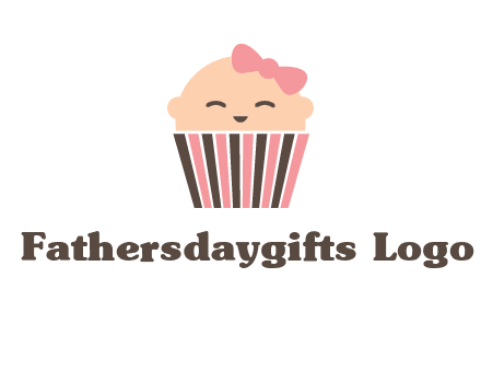 baby in basket child care logo