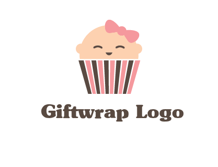 baby in basket child care logo
