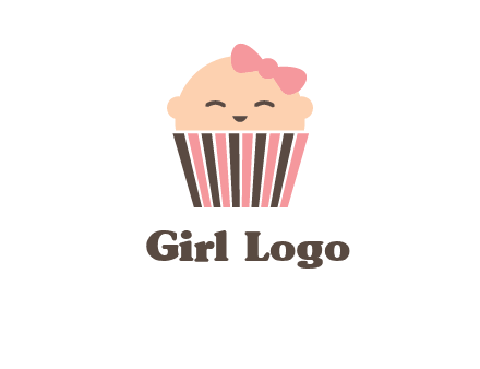 baby in basket child care logo