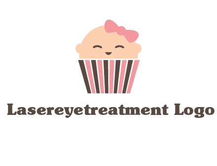 baby in basket child care logo