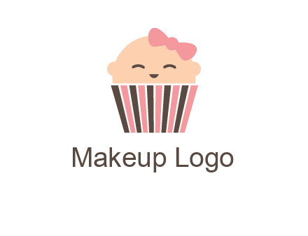 baby in basket child care logo