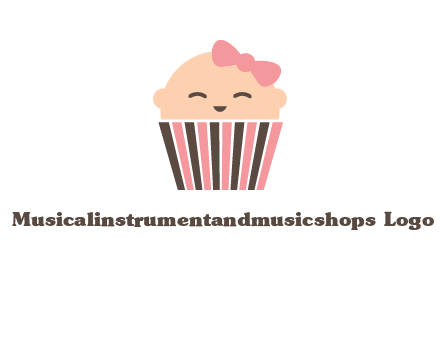 baby in basket child care logo