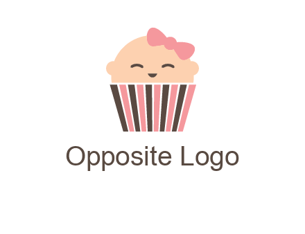 baby in basket child care logo