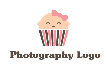 baby in basket child care logo