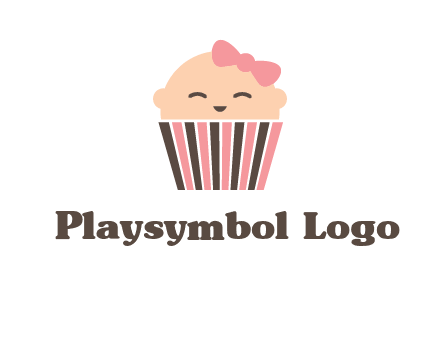 baby in basket child care logo