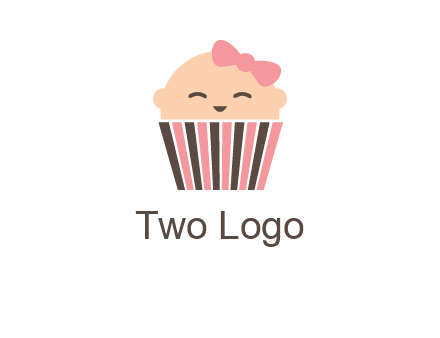 baby in basket child care logo