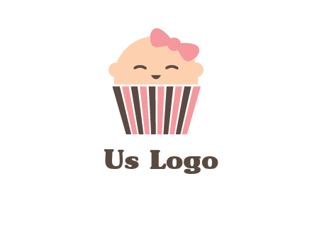 baby in basket child care logo