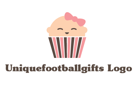 baby in basket child care logo