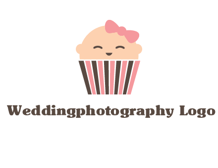 baby in basket child care logo