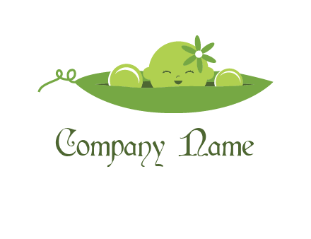 baby in pea pod logo