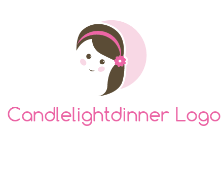 baby girl in circle logo