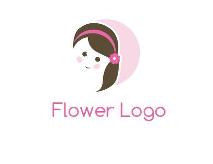 baby girl in circle logo