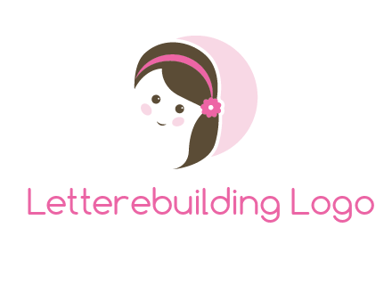 baby girl in circle logo