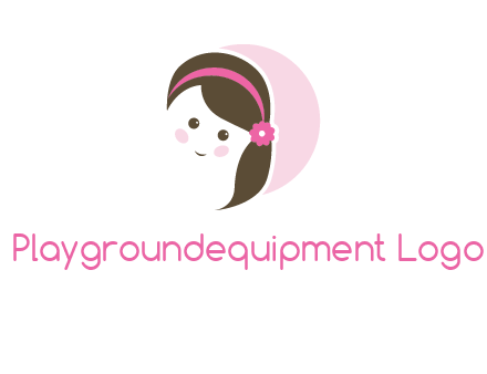 baby girl in circle logo