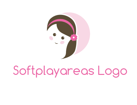 baby girl in circle logo