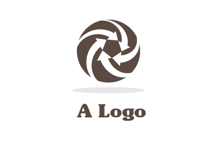 arrows in circle finance logo